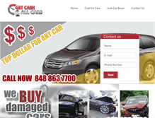 Tablet Screenshot of getcash4allcars.com